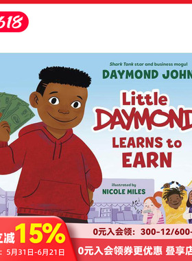 【预售】小戴蒙学会了理财 Little Daymond Learns To Earn 原版英文儿童绘本 善本图书