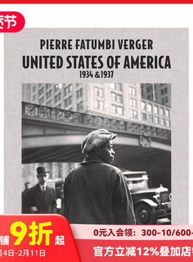 【预售】皮埃尔-费杰：美国1934年和1937年Pierre Fatumbi Verger: United States of America 原版英文摄影作品集艺术