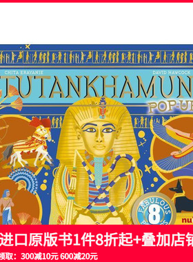 【预售】【古文明立体书】图坦卡蒙立体书 【Ancient Civilisations Pop-Ups】Tutankhamun Pop-Ups 原版英文儿童立体