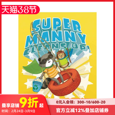 【现货】Super Manny Cleans Up 超级曼尼清理 英文儿童绘本3-6岁