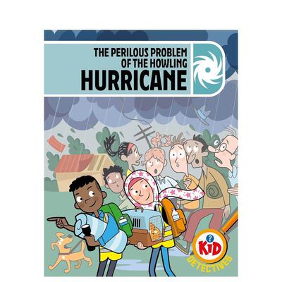 【预售】少年侦探团：飓风呼啸的危局 Kid Detectives: The Perilous Problem of the Howling Hurricane 原版英文儿童绘本