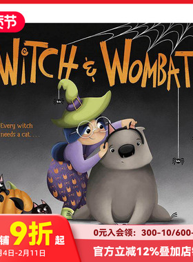 【预售】女巫与袋熊 Witch & Wombat 原版英文儿童绘本 善本图书