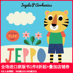 Jeppo 现货 杰波找到他 Finds 原版 the Friends Lift 英文儿童趣味 Flap His 朋友