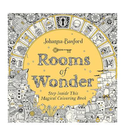【预售】奇妙之屋 Rooms of Wonder: Step Inside this Magical Colouring Book 英文原版生活