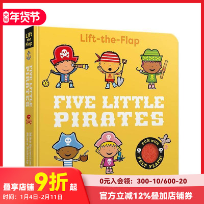 【预售】五个小海盗 Five Little Pirates 原版英文儿童语言/概念启蒙 善本图书