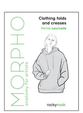 【预售】【Morpho】服饰褶皱与折痕 Clothing Folds and Creases 英文原版进口 服装绘画技巧艺术 善本图书