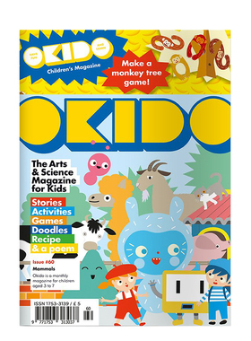 【订阅】 OKIDO儿童趣味互动杂志 针对8岁以下少儿启蒙游戏 英国英文版 年订12期 善本图书 J036