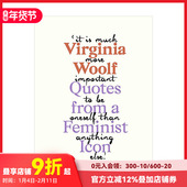 Feminist Quotes 弗吉尼亚·伍尔芙 女性标杆语录Virginia from 预售 Icon英文原版 Inspiring 文学 Woolf 经典 Original