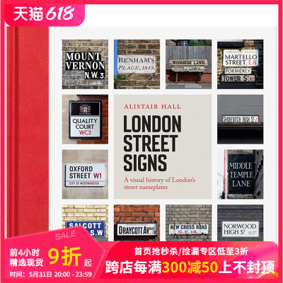 【预售】London Street Signs伦敦街道标志:路牌视觉历史 平面标志设计英文原版