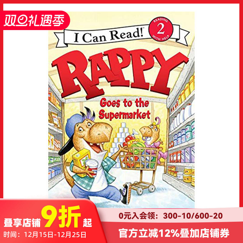 【现货】Rappy Goes to the Supermarket，Rappy去了超市 英文原版图书籍进口正版 Gutman 儿童分阶阅读（绝版）