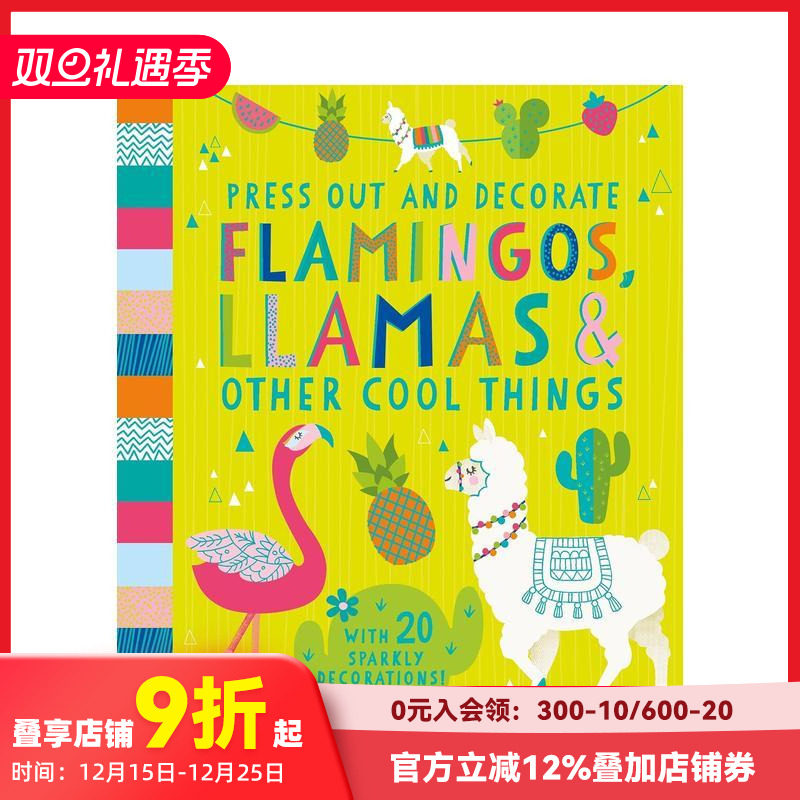 【预售】【迷你趣玩】火烈鸟、骆驼与其它动物 Flamingos, Llamas and Other Cool Things 原版英文儿童趣味 善本图书