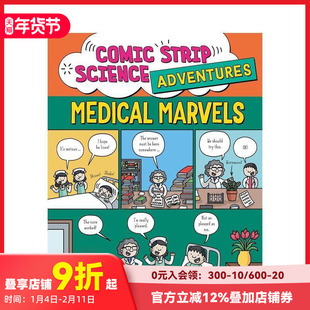 【预售】科学大冒险漫画系列:医学奇迹 Comic Strip Science Adventures: Medical Marvels 原版英文儿童漫画 善本图书