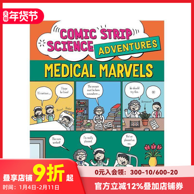 【预售】科学大冒险漫画系列：医学奇迹 Comic Strip Science Adventures: Medical Marvels 原版英文儿童漫画 善本图书