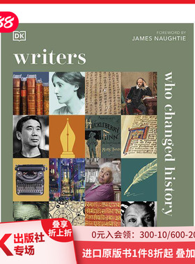 【预售】【DK History Changers】改变历史的作家 Writers Who Changed History 原版英文文学传记 善本图书