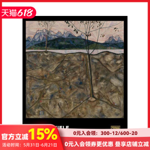 【预售】埃贡·席勒:隽永的风景 Egon Schiele: Living Landscapes 原版英文艺术画册画集 善本图书