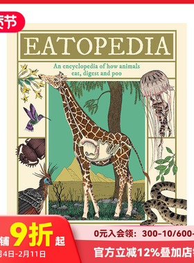 【现货】动物进食与消化大百科  博洛尼亚童书奖得主Aina Bestard Eaedia 原版英文儿童绘本 善本图书