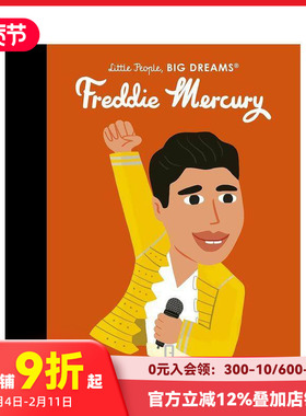 【现货】【小人物,大梦想】弗雷迪·默丘里 Freddie Mercury 进口原版英文儿童绘本人物传记 善本图书