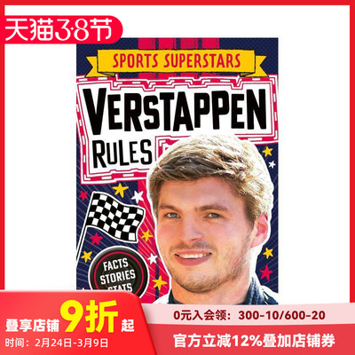 【现货】运动星特辑：马克斯·维斯塔潘（荷兰一级方程式赛车运动员） Verstappen Rules 原版英文运动