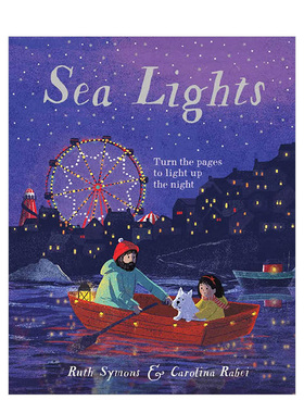 【现货】海洋星光Sea Lights 海岸边游乐园故事儿童艺术绘本 英文原版 星空夜景 3-6岁孩子睡前故事