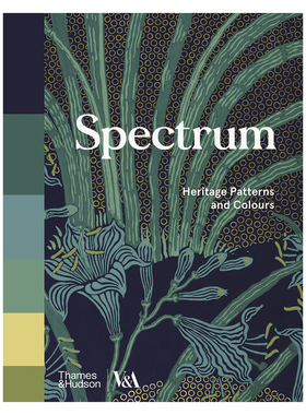 【现货】【V&A】光谱：传统的图案和颜色 Spectrum: Heritage Patterns and Colours T&H出版 英文进口原版图案标志设计 善本图书