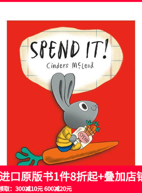 【预售】花掉它! 一本绝佳理财书 Spend It! A Moneybunny Book 原