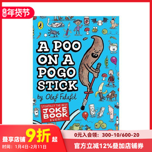 【预售】弹簧单高跷上的便便 A Poo on a Pogo Stick 原版英文儿童桥梁书 儿童笑话集锦