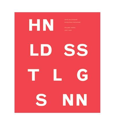 【预售】约翰·巴尔代萨里作品集:第三卷:1987-1993 John Baldessari Catalogue Raisonne:Volume 3 原版英文艺术画册画集