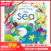 儿童洞洞书 Inside系列 预售 海洋生物 Peep Sea海洋 童书 the 英文原版