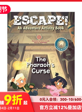 【预售】逃脱！冒险游戏书：法老的诅咒 Escape! An Adventure Activity Book: The Pharaoh's Curse 原版英文儿童趣味
