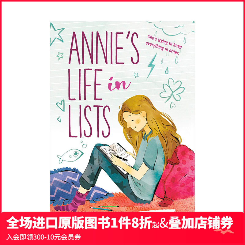 【现货】Annie's Life In Lists 安妮的生活清单 英文原版儿童故事阅读章节书