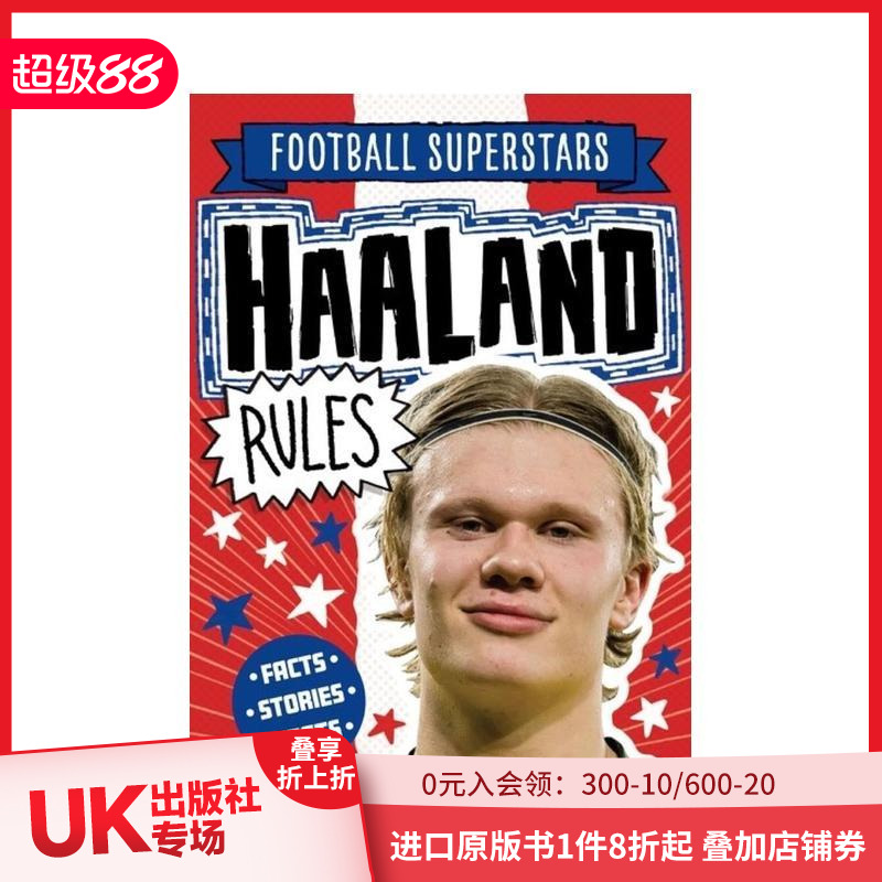 【现货】英文原版 足球明星特辑：哈兰德【Football Superstars】Haaland Rules 6岁+儿童英语初级桥梁书 进口图书 善本童书