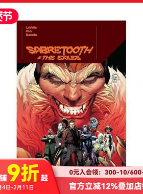 【预售】英文漫画 剑齿虎与流放者 SABRETOOTH & THE EXILES 原版英