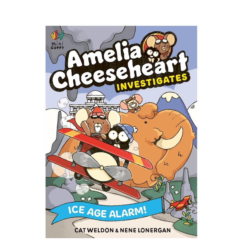 【预售】【小侦探阿梅丽亚】#3 冰河世纪警报 【Amelia Cheeseheart Investigates】Ice Age Alarm 原版英文儿童漫画 善本图书