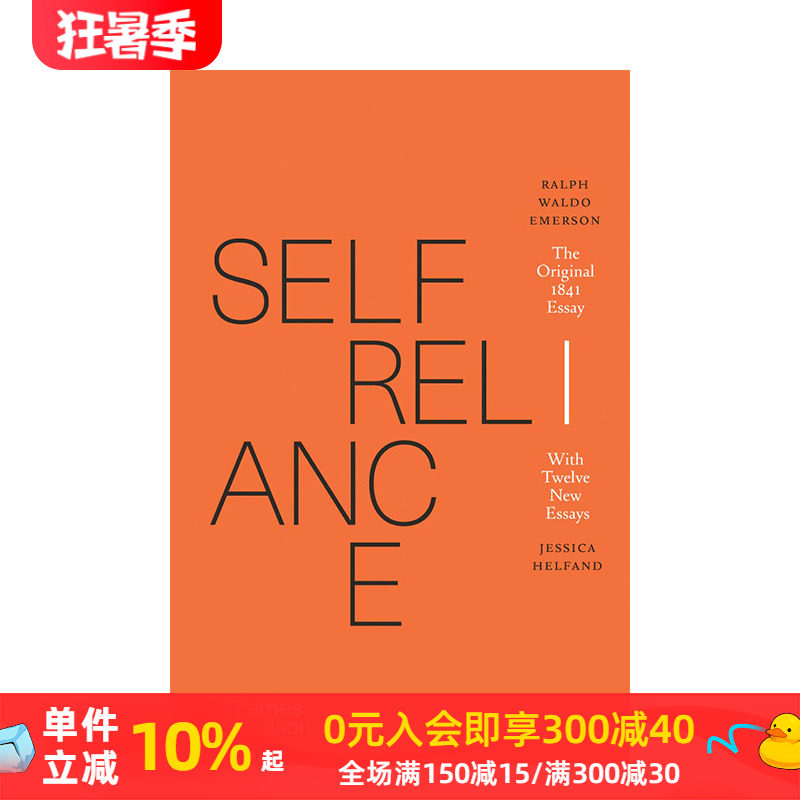 【现货】爱默生:自立 self-reliance 人生哲学 经典名著英文原版 美国