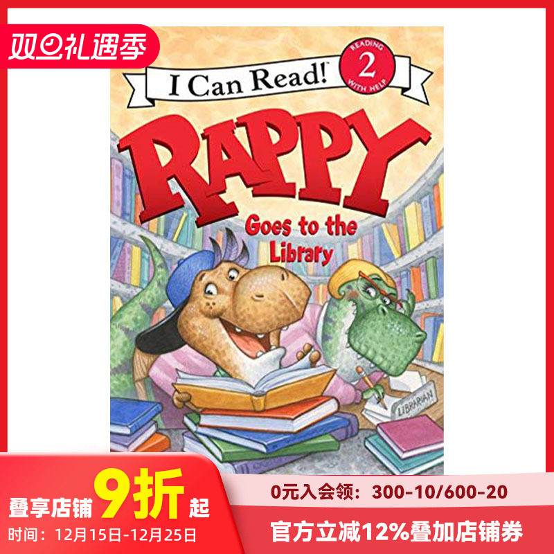 【现货】Rappy Goes to the Library，Rappy去了图书馆 英文原版图书籍进口正版 Gutman 儿童分阶阅读（绝版）