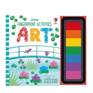 Fingerprint Activities Art 英文儿童趣味 趣味印泥艺术 原版 善本图书 预售