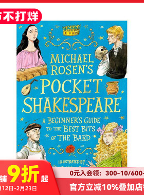 【现货】迈克尔·罗森的袖珍莎士比亚 吟游诗人精彩片段入门指南 Michael Rosen's Pocket Shakespeare 表情包爷爷 原版英文青少年