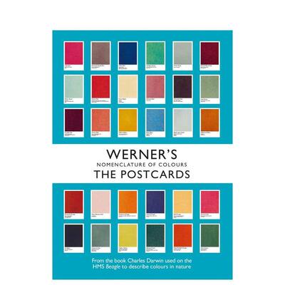 【现货】色卡明信片 维尔纳色彩命名法 Werner‘s Nomenclature of Colours: The Postcards 创意产品文创随书赠礼送人 善本图书