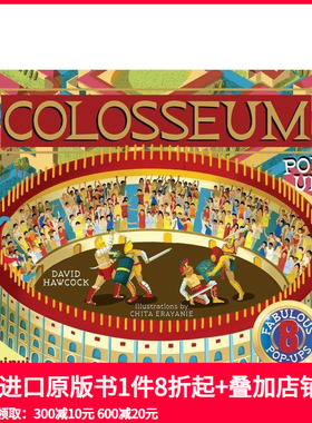 【预售】【古文明立体书】罗马斗兽场立体书 【Ancient Civilisations Pop-Ups】Colosseum Pop-Ups 原版英文儿童立体