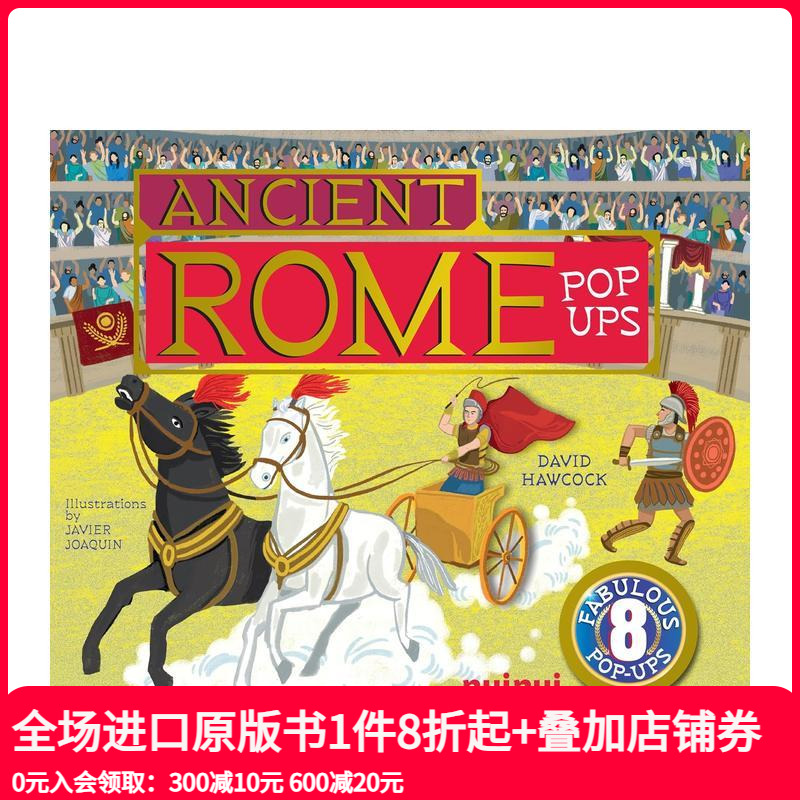 【预售】【古文明立体书】古罗马立体书 【Ancient Civilisations Pop-Ups】Ancient Rome Pop-Ups 原版英文儿童立体