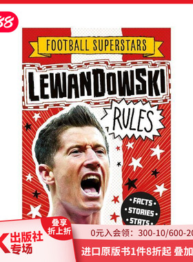 【现货】英文原版 足球明星特辑：莱万多夫斯基【Football Superstars】Lewandowski Rules 6岁+儿童英语初级桥梁书 进口图书