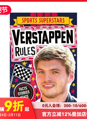 【现货】运动星特辑：马克斯·维斯塔潘（荷兰一级方程式赛车运动员） Verstappen Rules 原版英文运动