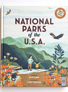 【预售】美国国家公园 National Parks Of The USA 儿童自然科学科普启蒙绘本