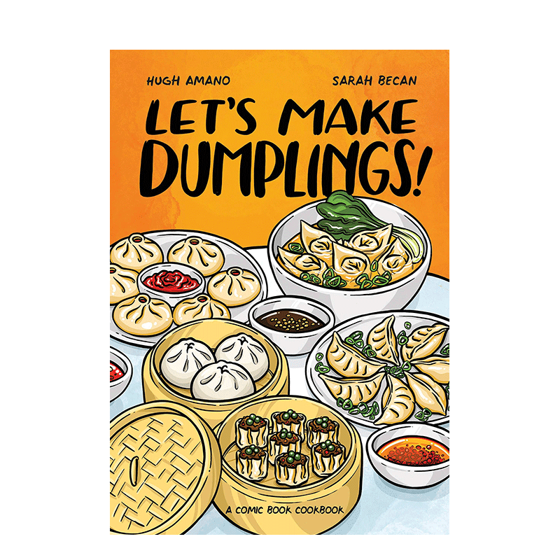 【现货】一起做饺子Let's Make Dumplings 中华料理烹饪美食彩图漫画指南 唐人街经典菜色菜谱 厨艺入门 英文原版 善本图书