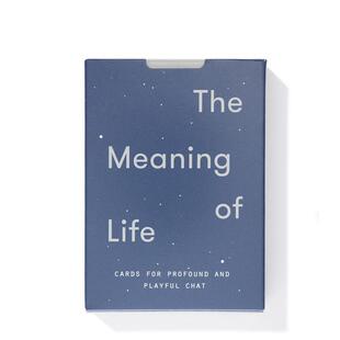 【预售】生命的意义:52 张深度趣味聊天卡片 The Meaning of Life 原版英文心灵励志 成人卡牌游戏 善本图书