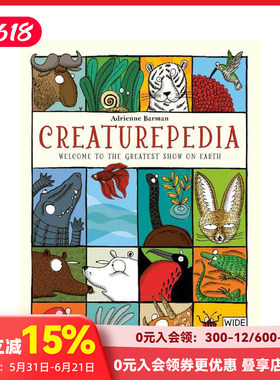 【预售】动物趣味百科 Creaturepedia 原版英文儿童绘本 善本图书