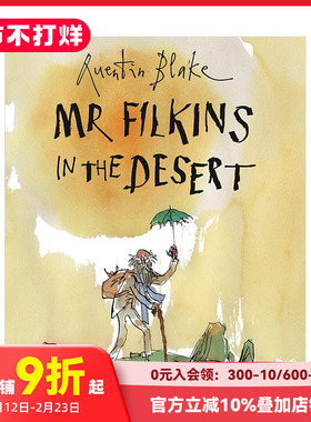 【现货】【Michael Rosen's Sad Book绘画家Quentin Blake】沙漠中的费尔金斯先生Mr.Filkins in the Desert英文原版 儿童故事绘本