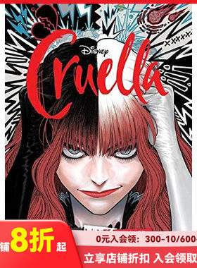 【现货】英文漫画 迪士尼黑白魔女库伊拉 Disney Cruella: The Manga: Black, White, and Red 英文原版进口 善本图书