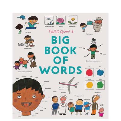 【五味太郎】单词大书 【Taro Gomi】Taro Gomi's Big Book of Words 原版英文儿童绘本