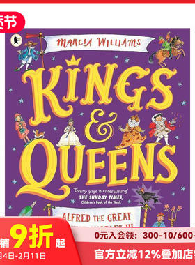 【预售】【获奖作者兼插画师Marcia Williams】国王和王后 Kings and Queens 原版英文儿童绘本